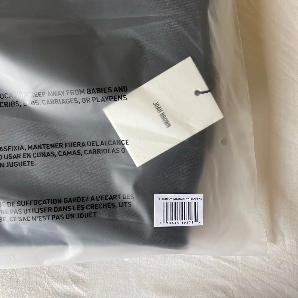 Brand New- JOAH BROWN Oversized Straight Leg Jogger in Washed Black Terry 🩶✨ - Picture 5 of 14